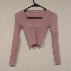 PACSUN la hearts long sleeve cozy top